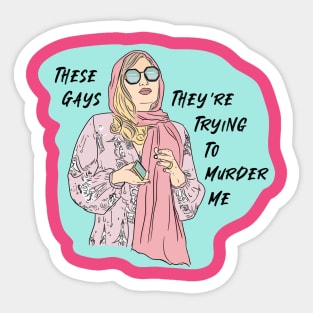 Jennifer Coolidge These Gays Design Sticker